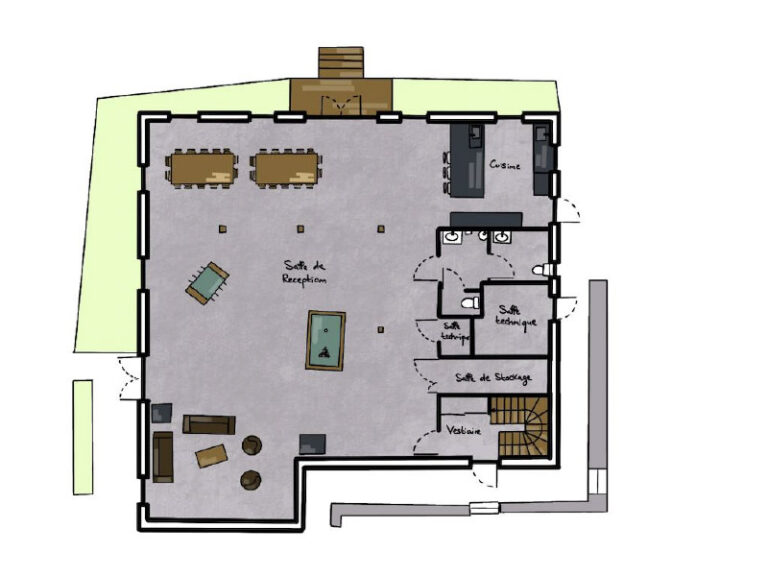 Plan du Pavillon - RDC